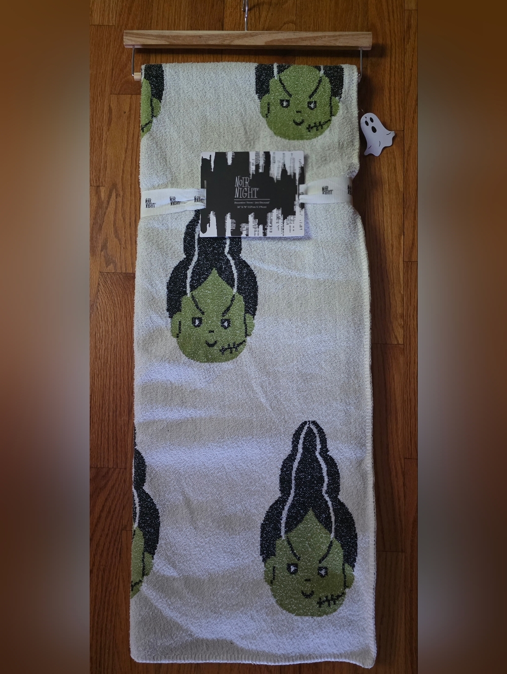 NEW Noir Night BRIDE of FRANKENSTEIN Halloween Decorative Throw Blanket 2025